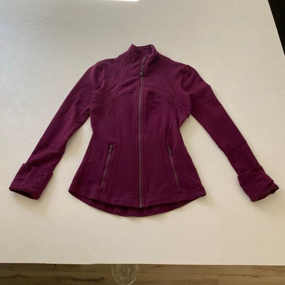 Lululemon Define Jacket Size 2 Purple Plum Full Zip Sculpting Fit - Picture 1 of 5
